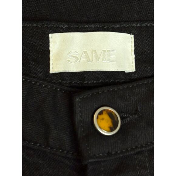 Same NWT The Perfect Jean Black Straight Leg Mid Rise Size 25 - Picture 7 of 13